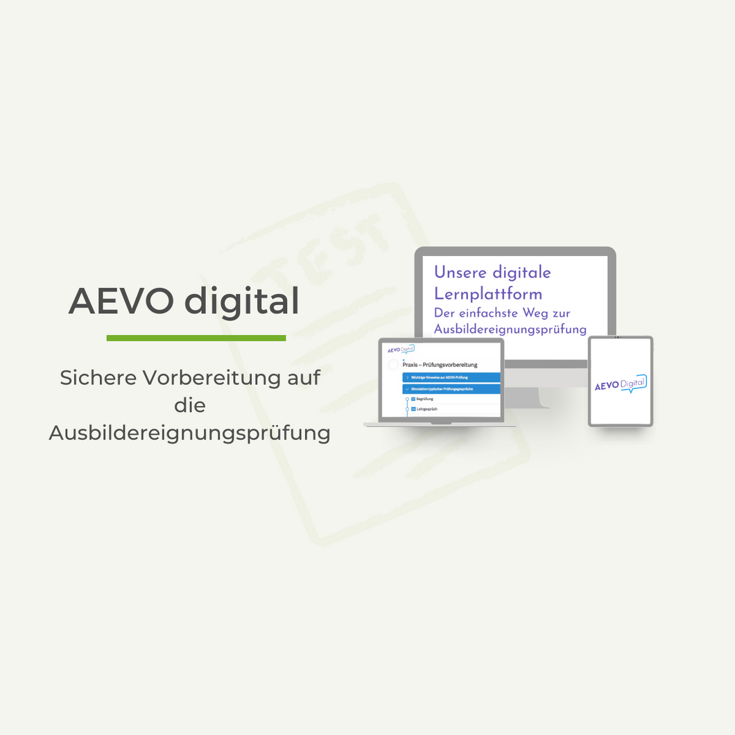 AEVO Digital - Online zum Ausbilderschein