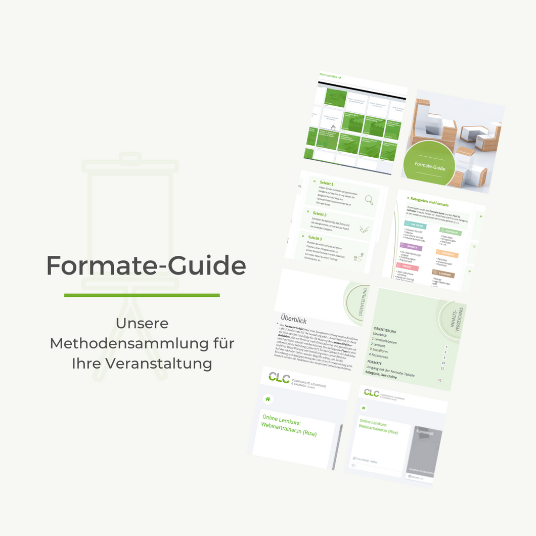 Formate-Guide für eine wirkungsvolle Lernarchitektur